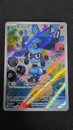 Riolu 215/198 SV01: Scarlet & Violet Pokemon Base Set Holo Near Mint - Image 1