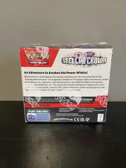 Pokemon TCG SV07 Stellar Crown Booster Box Sealed 36 Packs - Image 3
