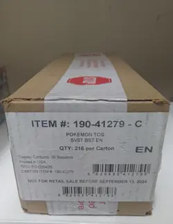 Pokemon TCG SV07 Stellar Crown Booster Box Sealed Case (6x Booster Box) - Image 2