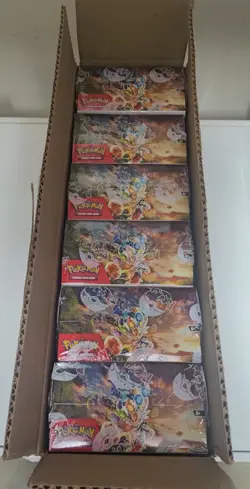Pokemon TCG SV07 Stellar Crown Booster Box Sealed Case (6x Booster Box) - Image 3