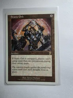 MTG Magic The Gathering Static Orb 7th Edition - Image 1