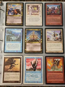 Vintage Magic The Gathering Binder Collection Card Lot MTG 1993-2003 Rares - Image 1