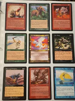 Vintage Magic The Gathering Binder Collection Card Lot MTG 1993-2003 Rares - Image 5