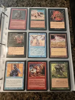 Vintage Magic The Gathering Binder Collection Card Lot MTG 1993-2003 Rares - Image 3