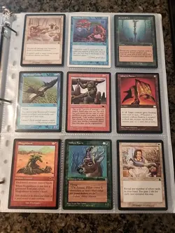 Vintage Magic The Gathering Binder Collection Card Lot MTG 1993-2003 Rares - Image 4