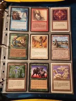 Vintage Magic The Gathering Binder Collection Card Lot MTG 1993-2003 Rares - Image 1