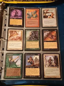 Vintage Magic The Gathering Binder Collection Card Lot MTG 1993-2003 Rares - Image 4