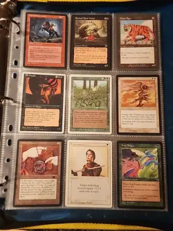 Vintage Magic The Gathering Binder Collection Card Lot MTG 1993-2003 Rares - Image 1