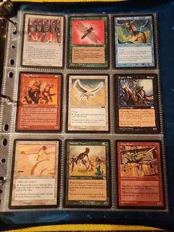 Vintage Magic The Gathering Binder Collection Card Lot MTG 1993-2003 Rares - Image 3