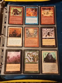 Vintage Magic The Gathering Binder Collection Card Lot MTG 1993-2003 Rares - Image 4