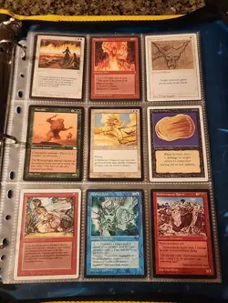 Vintage Magic The Gathering Binder Collection Card Lot MTG 1993-2003 Rares - Image 1
