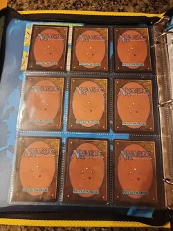 Vintage Magic The Gathering Binder Collection Card Lot MTG 1993-2003 Rares - Image 2