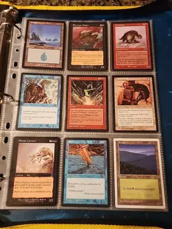 Vintage Magic The Gathering Binder Collection Card Lot MTG 1993-2003 Rares - Image 3