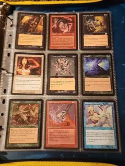 Vintage Magic The Gathering Binder Collection Card Lot MTG 1993-2003 Rares - Image 4