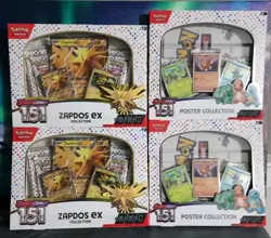 Pokemon TCG Scarlet & Violet 151 Zapdos EX Collection Box / Poster Collection - Image 1