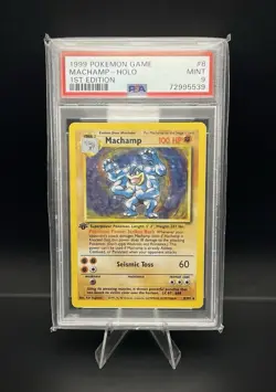 Machamp Holo 1st Edition, Base Set 1999, englisch, Pokemon 8/102 - PSA 9 MINT - Image 1