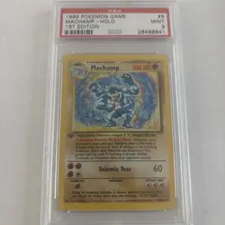 PSA 9 Machamp Pokemon Base Set 8/102 Holo 1st Edition 1999 - Mint - Image 3