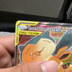 Pokemon Eevee & Snorlax GX TAG TEAM Promo Holo Card SM169 Sm 270HP - Image 5