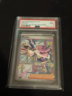 Pokemon Card Miriam 251/198 Scarlet & Violet Base Set Full Art Rare PSA 9 MINT - Image 1