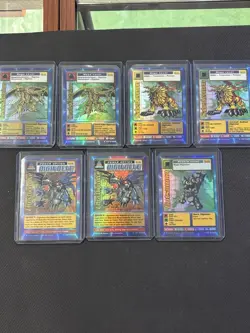 Digimon Card Lot 1999 7 Card Bundle - Image 1