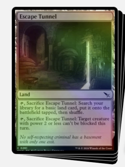 FOIL ESCAPE TUNNEL X4 Murders At Karlov Manor MKM Magic MTG MINT CARD - Image 1