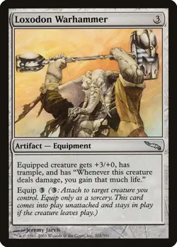 Loxodon Warhammer Mirrodin MTG Magic the Gathering Card - Image 1