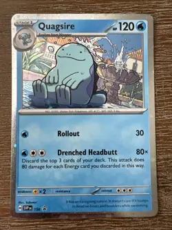 Quagsire - SVP 156 Surging Sparks Blister Promo Cosmos Holo Pokemon Card NM - Image 1