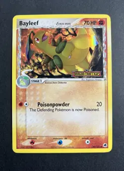 Pokemon TCG Bayleef Delta Species 26/101 Dragon Frontiers Reverse Holo Card 2006 - Image 1