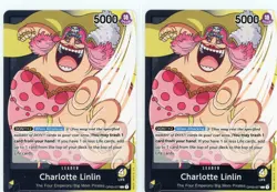 ONE PIECE Card Game Pillars of Strength CHARLOTTE LINLIN X2 OP03-077 L ENGLISH - Image 1