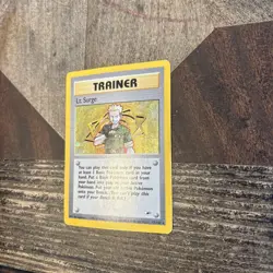 Lt. Surge - 17/132 - Pokemon Gym Heroes Unlimited Holo Rare Card WOTC - Image 2