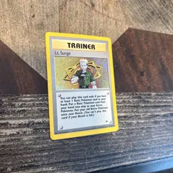 Lt. Surge - 17/132 - Pokemon Gym Heroes Unlimited Holo Rare Card WOTC - Image 3