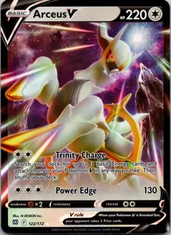 Arceus V 122/172 Prize Pack Series Cards NM Pokemon TCG - Image 1