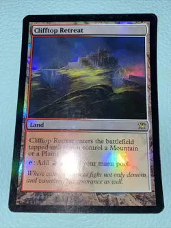 MTG FOIL Clifftop Retreat - Innistrad Card # 238 Magic The Gathering Rare - Image 1