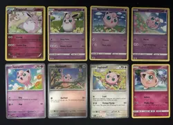 Pokemon TCG Jigglypuff & Wigglytuff Lot: 8 Card Collection Set - Image 1