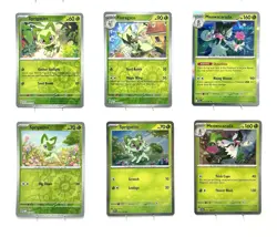 MEOWSCARADA EVOLUTION LINE [AD] | 6 Card Lot Sprigatito | All Holo or Rev | NM/M - Image 1