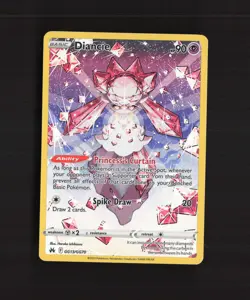 Diancie GG13/GG70 Crown Zenith Full Art Ultra Rare Holo Pokemon Card NM - Image 1