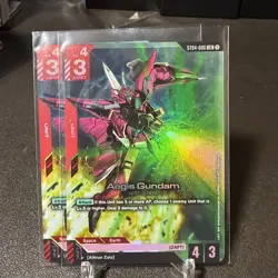 (2X) Gundam Card Game ST04-006 LR Aegis Gundam - Image 1
