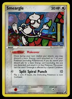 Pokemon Card - Smeargle Unseen Forces 48/115 Uncommon Reverse Holo Stamped - Image 1