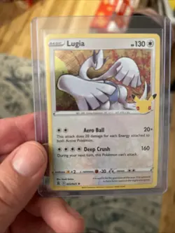 Pokemon TCG Lugia Celebrations Holo Rare Card 022/025 - Image 2