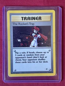 The Rocket’s Trap 19/132 Holo Shiny Card Excellent Condition Pokemon (T31) - Image 1