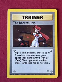 The Rocket’s Trap 19/132 Holo Shiny Card Excellent Condition Pokemon (T31) - Image 2