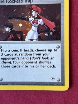 The Rocket’s Trap 19/132 Holo Shiny Card Excellent Condition Pokemon (T31) - Image 5