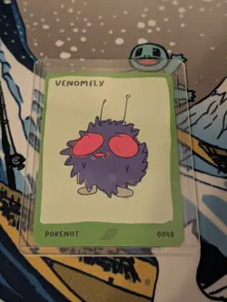 Dysfunctional Passholders Venomfly 0048 Venonat Pokenots 151 Pokemon Card NM - Image 1