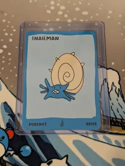 Dysfunctional Passholder Pokenots 151 Snailman 00139 Omastar Pokemon Card NM - Image 1