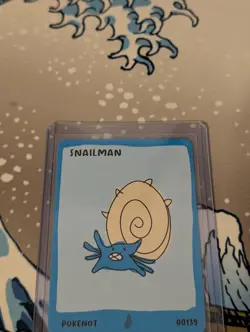Dysfunctional Passholder Pokenots 151 Snailman 00139 Omastar Pokemon Card NM - Image 2