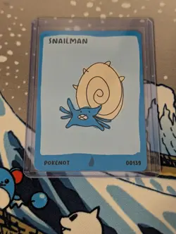 Dysfunctional Passholder Pokenots 151 Snailman 00139 Omastar Pokemon Card NM - Image 3