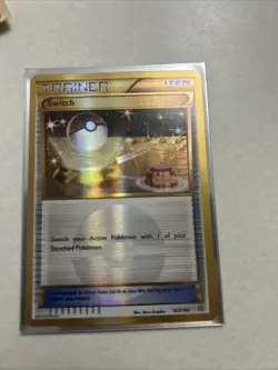 Pokemon Primal Clash XY Secret Rare Trainer Card Switch 163/160 NM Condition - Image 1