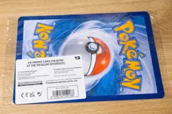 NEW PIKACHU AT THE MUSEUM NATURAL HISTORY MUSEUM OVERSIZE CARD - LOCATED IN USA - Image 3