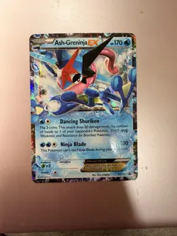Ash-Greninja EX XY133 Promo Pokemon TCG Full Art Holo Card Mega Tyranitar EX - Image 1