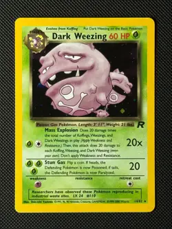 Pokemon Cards Dark Weezing 14/82 Team Rocket Holo Rare NM - Image 1